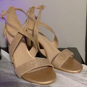 Gold “Rampage” heels
